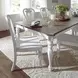 Southern Manor Antique White and Weathered Bark 7 Piece Leg Base Extendable Dining Set