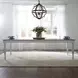Southern Manor Antique White and Weathered Bark 7 Piece Leg Base Extendable Dining Set
