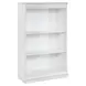 Camellia Manor Antique White and Weathered Bark 48" Bookcase