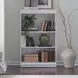 Magnolia Manor Antique White and Weathered Bark 60" Bookcase