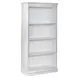 Magnolia Manor Antique White and Weathered Bark 60" Bookcase