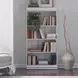 Magnolia Manor Antique White and Weathered Bark 60" Bookcase