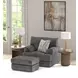 Tyson Slate Rectangular Ottoman