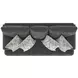 Tyson Slate 93" Sofa with Cuddler Cushions
