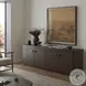 Valen Rustic Brown Oak Veneer 4 Door Sideboard