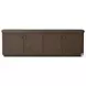 Valen Rustic Brown Oak Veneer 4 Door Sideboard