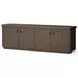 Valen Rustic Brown Oak Veneer 4 Door Sideboard