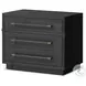 Adolfo Modern Black Ash 3 Drawer Nightstand