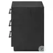 Adolfo Modern Black Ash 3 Drawer Nightstand