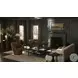 Valen Rustic Brown Oak Veneer 78" Console Table
