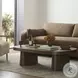 Valen Rustic Brown Oak Veneer Rectangular Coffee Table