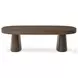 Valen Rustic Brown Oak Veneer Rectangular Coffee Table