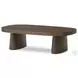 Valen Rustic Brown Oak Veneer Rectangular Coffee Table