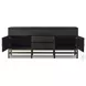 Fiona Black Raffia 5 Drawer Sideboard