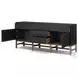 Fiona Black Raffia 5 Drawer Sideboard