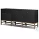 Fiona Black Raffia 5 Drawer Sideboard