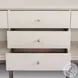Fiona Ivory Painted Raffia 5 Drawer Sideboard