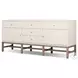 Fiona Ivory Painted Raffia 5 Drawer Sideboard