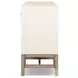 Fiona Ivory Painted Raffia 5 Drawer Sideboard