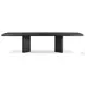 Castro Dark Espresso Reclaimed French Oak 118" Rectangular Dining Table