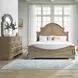 Camellia Manor Weathered Bisque 7 Drawer Dresser with Mirror
