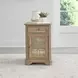 Magnolia Manor Weathered Bisque Rectangular Chairside Table