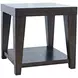 Laurel Espresso 24" Square End Table
