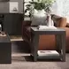 Laurel Espresso 24" Square End Table