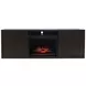 Laurel Creek Espresso 78" TV Stand with Electric Fireplace