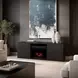 Laurel Creek Espresso 78" TV Stand with Electric Fireplace