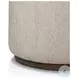 Sinclair Ramiro Ecru Outdoor Round Ottoman