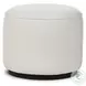 Sinclair Alessi Linen Outdoor Round Ottoman
