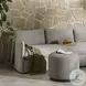 Sinclair Hayes Smoke Outdoor Round Ottoman