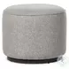 Sinclair Hayes Smoke Outdoor Round Ottoman