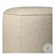 Sinclair Hayes Cream Outdoor Round Ottoman