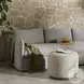 Sinclair Hayes Cream Outdoor Round Ottoman