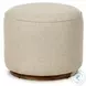 Sinclair Hayes Cream Outdoor Round Ottoman