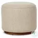 Sinclair Hayes Cream Outdoor Round Ottoman