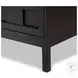 Alessio Smoked Black 4 Door Sideboard