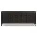 Alessio Smoked Black 4 Door Sideboard