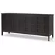 Alessio Smoked Black 4 Door Sideboard