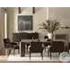 Alessio Smoked Black 4 Door Sideboard