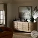 Alessio Aged Natural Oak Veneer 4 Door Sideboard