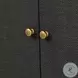 Fiona Black Raffia 2 Door Bar Cabinet