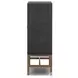 Fiona Black Raffia 2 Door Bar Cabinet