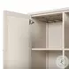 Fiona Ivory Painted Raffia 2 Door Bar Cabinet
