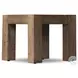Abaso Rustic Wormwood Oak Square End Table