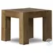 Abaso Rustic Wormwood Oak Square End Table