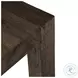Abaso Ebony Rustic Wormwood Oak Square End Table