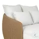 Maven Faux Hyacinth 58" Upholstered Outdoor Double Chaise